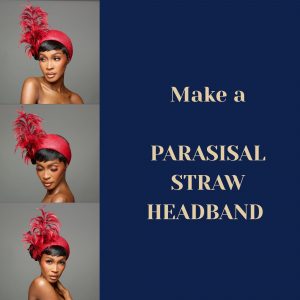 Parasisal Straw Headband with Feather Flower Workshop